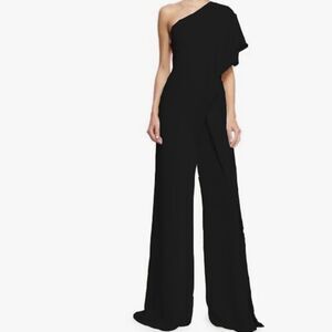 Garcia black one shoulder jumpsuit size large